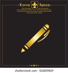 Web line icon. Pen