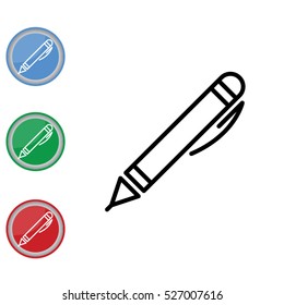 Web line icon. Pen
