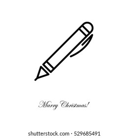 Web line icon. Pen