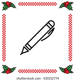 Web line icon. Pen