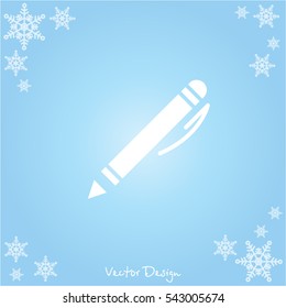 Web line icon. Pen