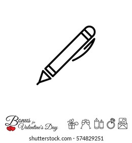 Web line icon. Pen