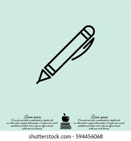 Web line icon. Pen