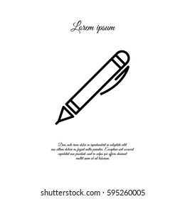 Web line icon. Pen