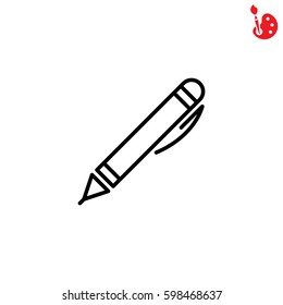 Web line icon. Pen