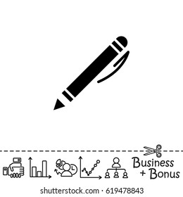 Web line icon. Pen