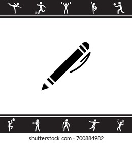Web line icon. Pen