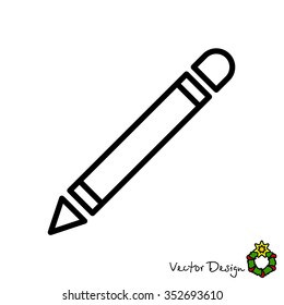 Web line icon. Pencil