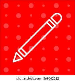 Web line icon. Pencil