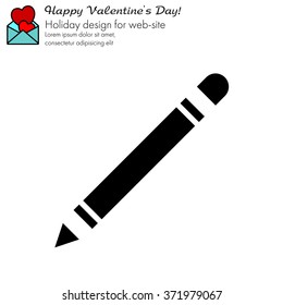 Web line icon. Pencil
