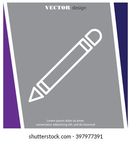 Web line icon. Pencil
