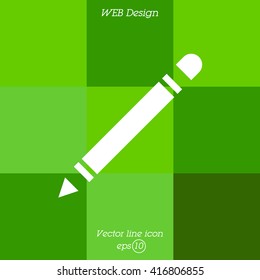 Web line icon. Pencil