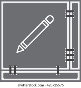 Web line icon. Pencil