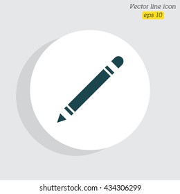 Web line icon. Pencil