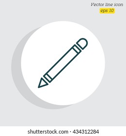 Web line icon. Pencil