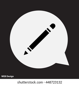 Web line icon. Pencil