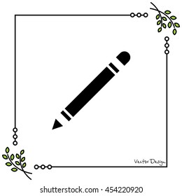 Web line icon. Pencil