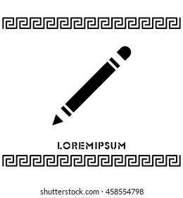 Web line icon. Pencil