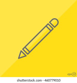 Web line icon. Pencil