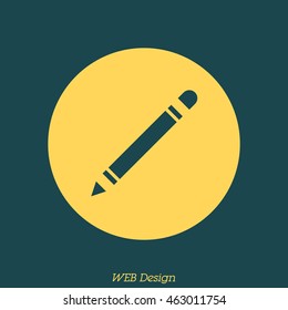 Web line icon. Pencil