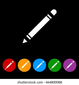 Web line icon. Pencil