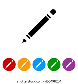 Web line icon. Pencil