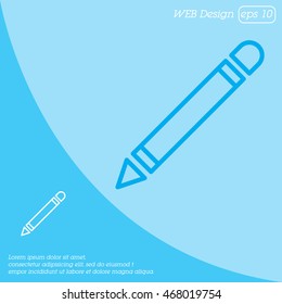 Web line icon. Pencil