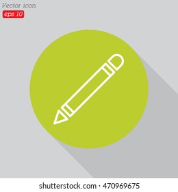 Web line icon. Pencil