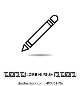 Web line icon. Pencil