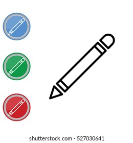 Web line icon. Pencil