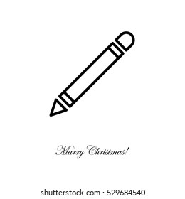 Web line icon. Pencil