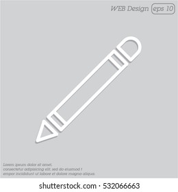 Web line icon. Pencil