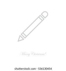 Web line icon. Pencil