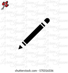 Web line icon. Pencil