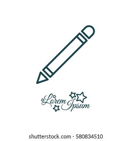 Web line icon. Pencil