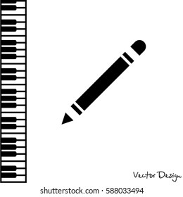 Web line icon. Pencil