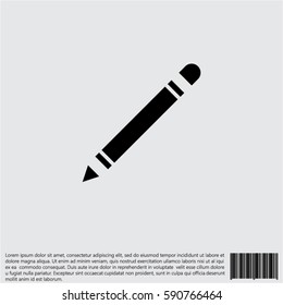 Web line icon. Pencil