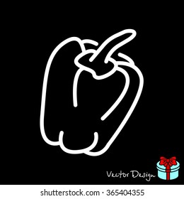 Web line icon. Pepper