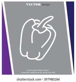 Web line icon. Pepper