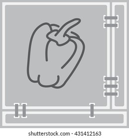 Web line icon. Pepper