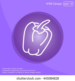 Web line icon. Pepper