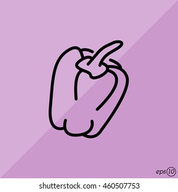 Web line icon. Pepper