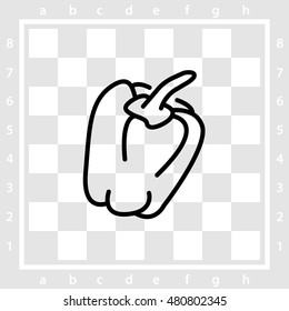 Web line icon. Pepper
