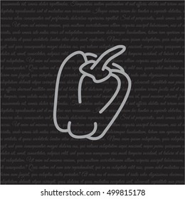 Web line icon. Pepper