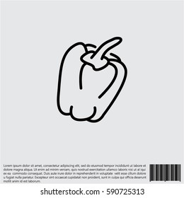 Web line icon. Pepper