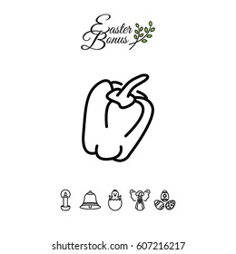 Web line icon. Pepper