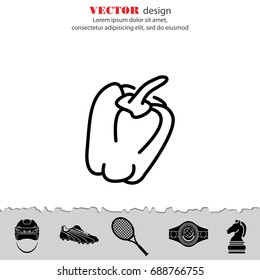 Web line icon. Pepper