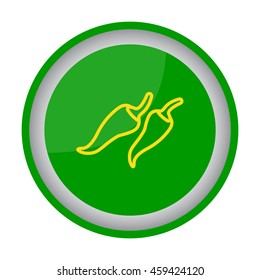 Web line icon. Pepper, chili