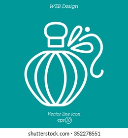 Web line icon. Perfume