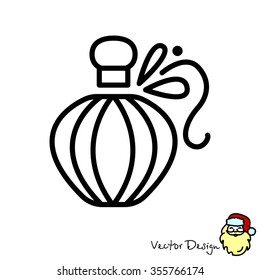 Web line icon. Perfume